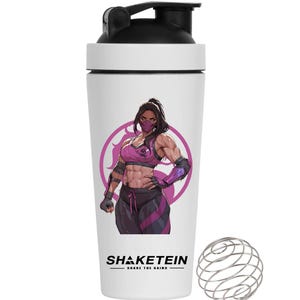 Personalized Shaker Bottle Stainless Steel Blender Bottle Gym Water Bottle Metal Shaker Bottle Sports Bottle 750ML ( Anime Girl GYM Shaker )