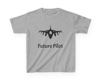 Future Pilot Kids Tee: Aviation Enthusiast T-Shirt