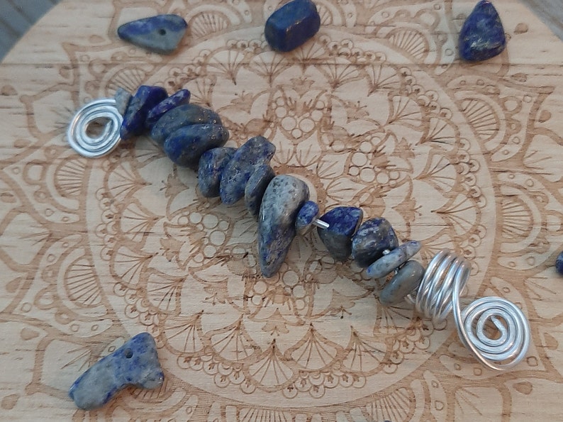 Lapis Lazuli Crystal Loc Jewelry dread Locs Braids Twists Etsy
