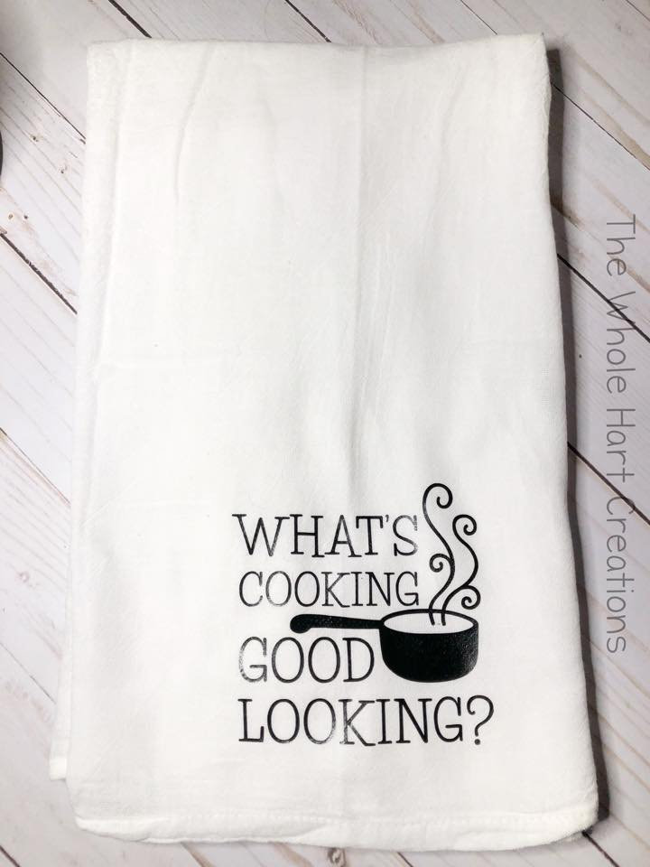 Whats Cooking Kitchen Towel with Cute Funny Sayings Towels Etsy