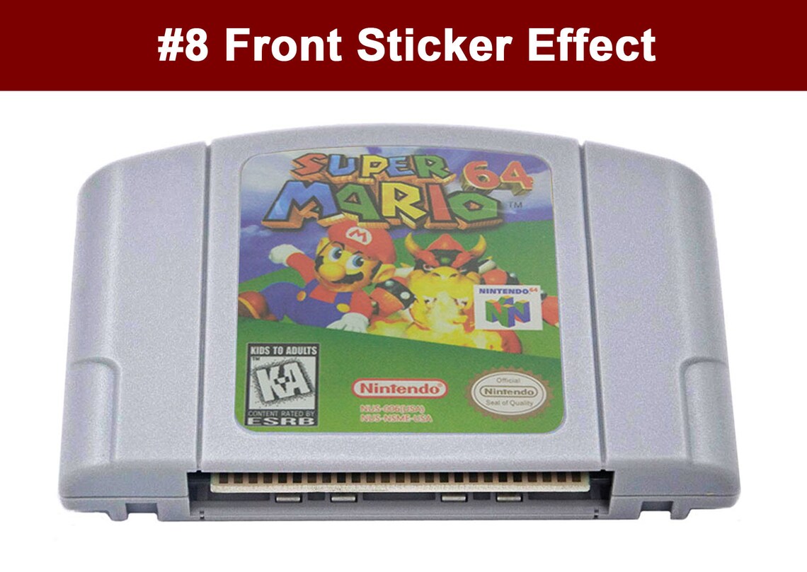 N64 game label for Nintendo 64 N64 Cartridge Spine Labels | Etsy