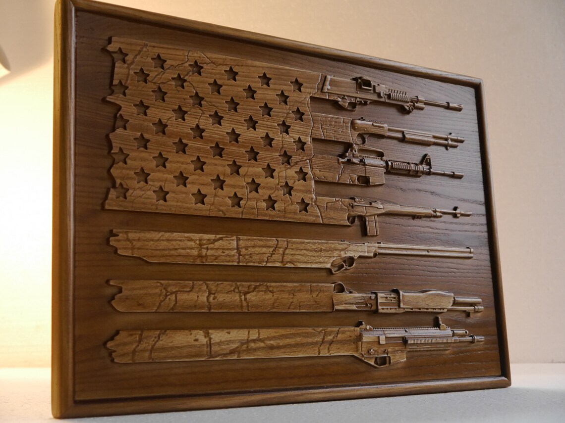 American Flag made with Guns Flag made with Guns flag of Etsy