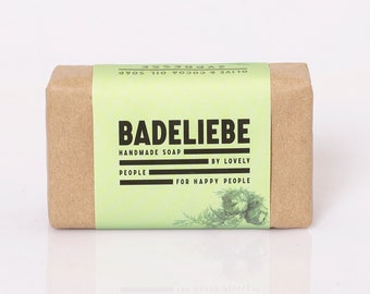 BADELIEBE - Hartseife Zypresse Olive & Coconut Oil Soap