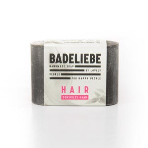 BADELIEBE HAIR - Solid shampoo for sensitive hair with black clay