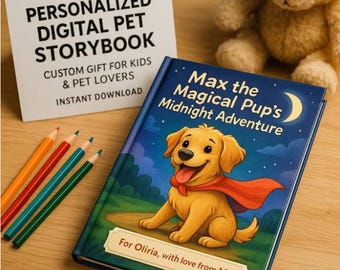 Libro de cuentos personalizado sobre mascotas • Libro infantil personalizado (descarga digital)
