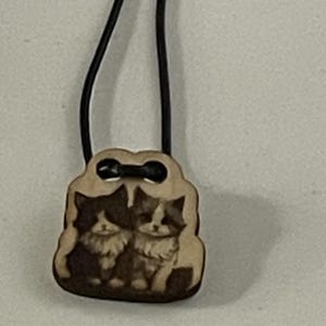 Cat Necklace Engraved, Cat Lover Necklace, Gift for Cat Person, Custom Made