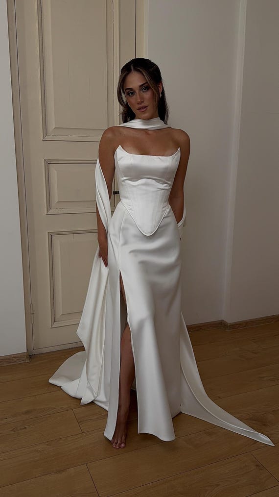 knee length dresses for ladies Amoris T816W Prom Dress - Off White
