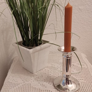 candlestick in silver look