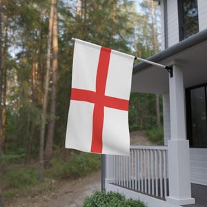 St. George&#39;s Cross House Banner, Home Decor, Flag, Wall Hanging, Saint George Day Celebrations