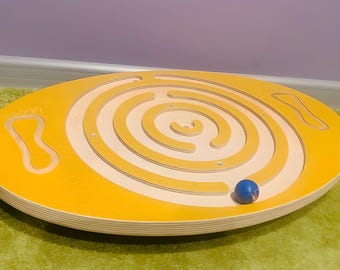Montessori Balance Board game for kids – Wooden Sensory Learning Toy