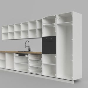 158,5 tum Modulärt kök SKP | SketchUp skåpplan | DIY CNC-design