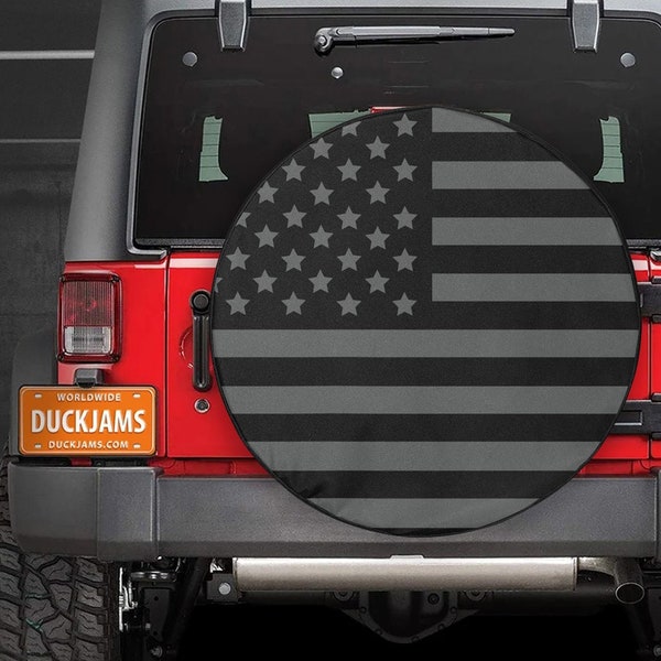 American Flag Tire Cover | SUV Spare Tire Cover | Cover with / without Camera Hole