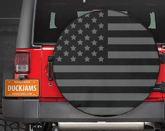 American Flag Spare Tire Cover: Patriotic SUV Accessory
