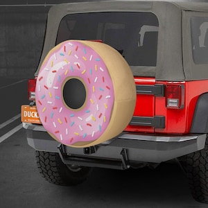 Funny Doughnut Tire Cover: SUV Spare Tire Protector