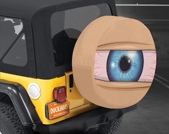 Eyeball Spare Tire Cover: Funny Car SUV Protector