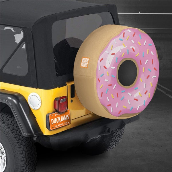 Donut Tire Cover | Doughnut Gift | SUV Spare Tire Cover | Cover with Camera Hole