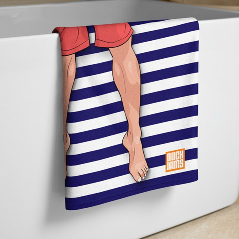 Personalised Beach Towel Custom Gift Idea for Men Funny Selfie Gift