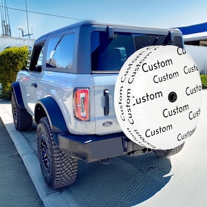 Custom Printed Spare Tire Cover: All Over Print, Durable Nylon