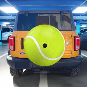 Tennis Ball Spare Tire Cover: Funny SUV RV Protector