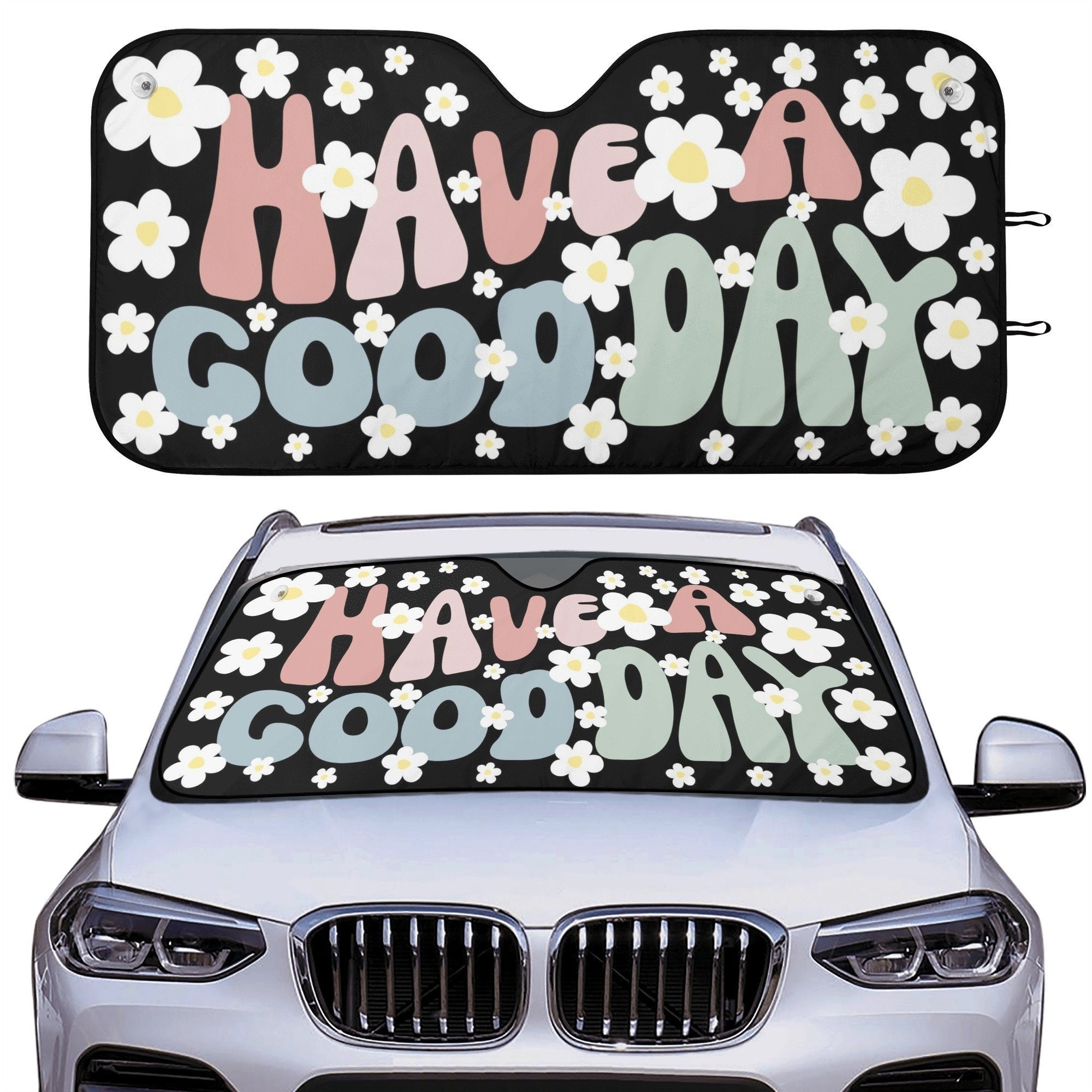 Starry Night Galaxy Midnight Rainbow Privacy Sunshade for Windshield Boho Womens  Car Accessories Matching Car Accessories 