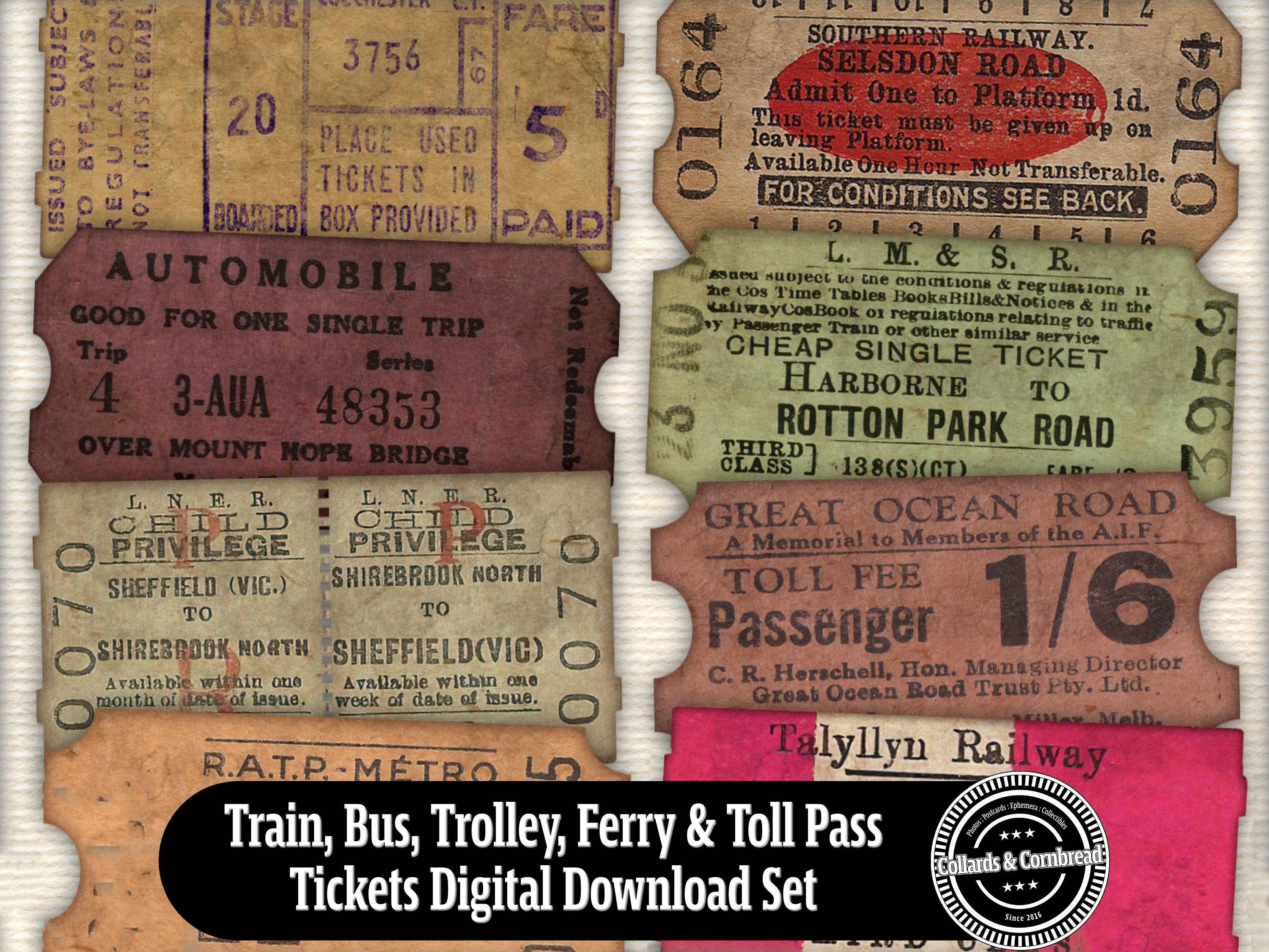 Antique train ticket - Etsy 日本