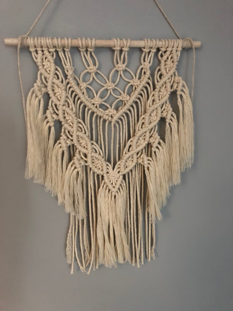 DIY Macrame Wall Hanging Beginners Tutorial Kit Etsy