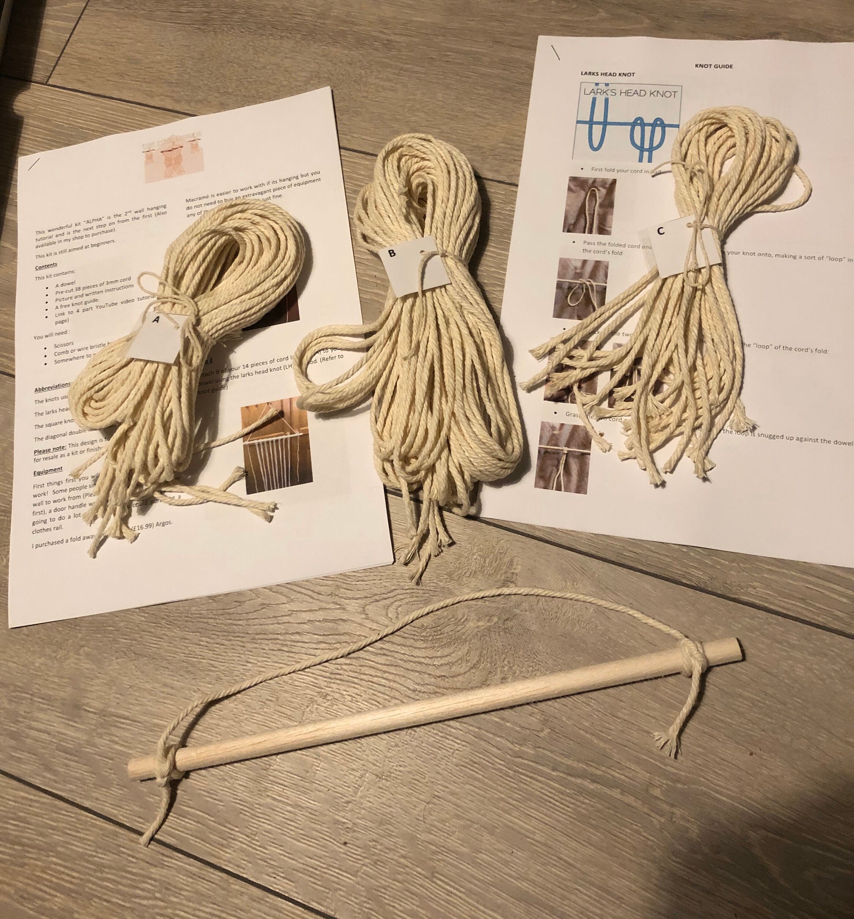 DIY Mara Macrame Wall Hanging Kit