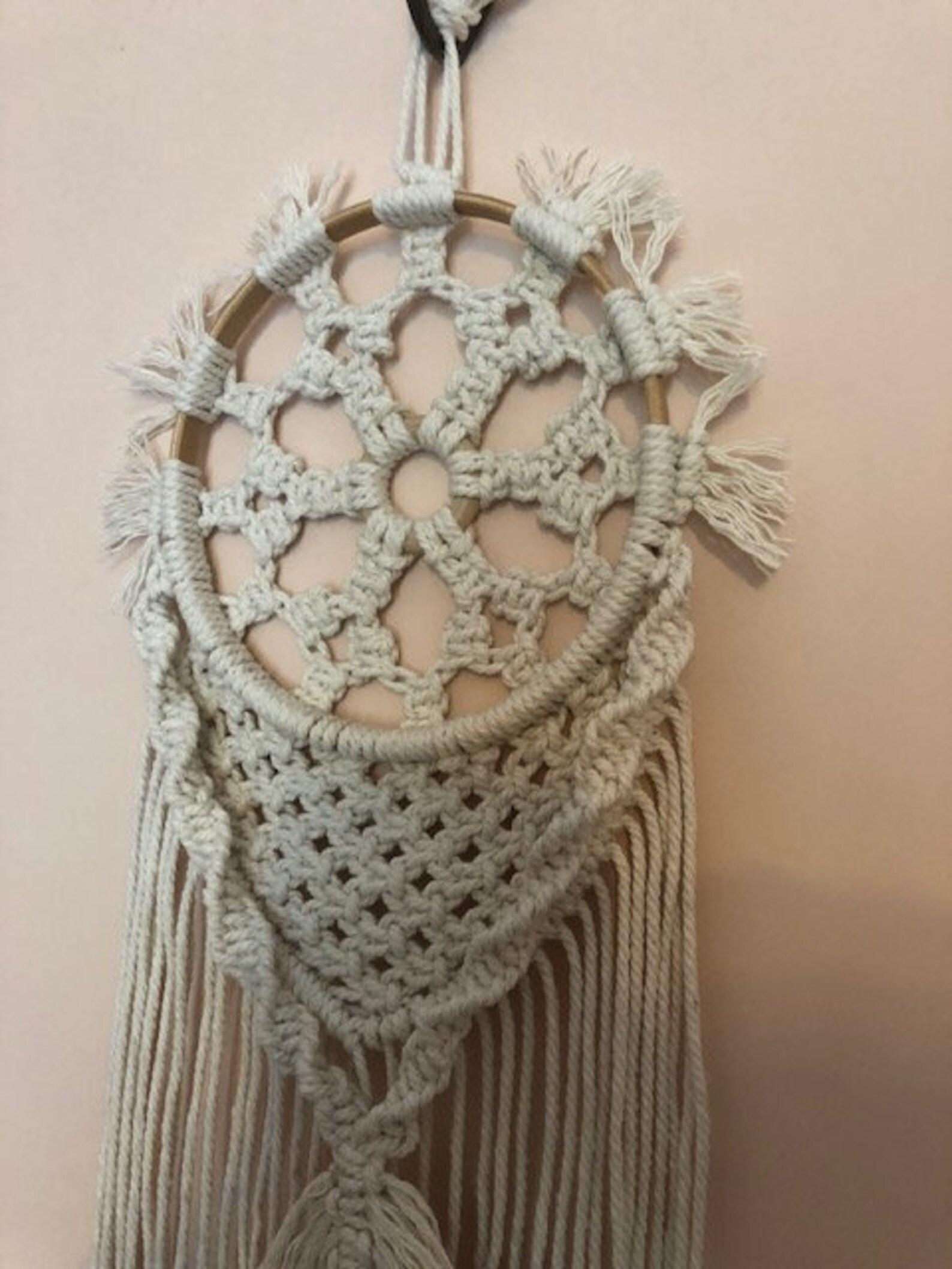 DIY Macrame beginners tutorial kit Mandala Dream Catcher Etsy