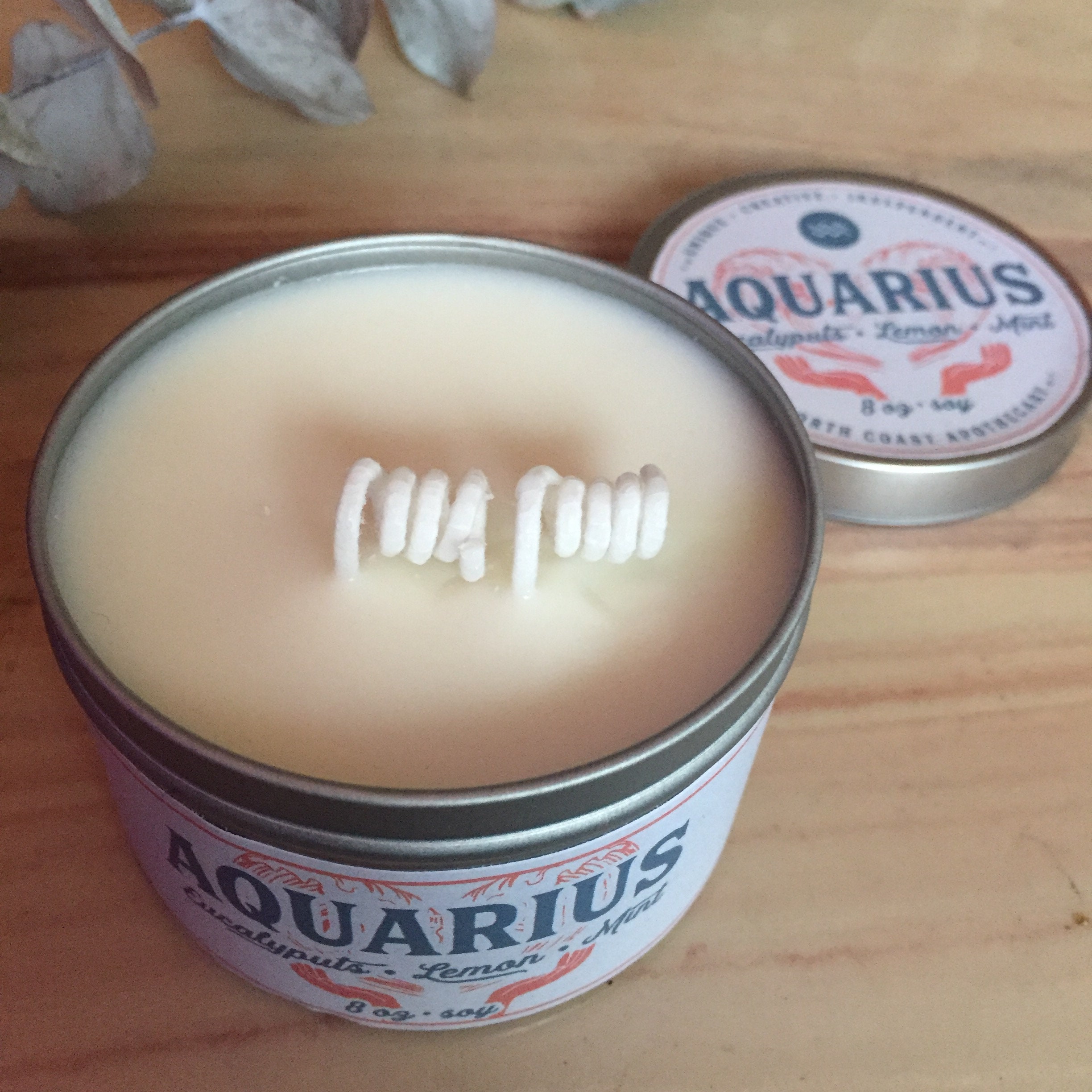 Aquarius Zodiac Candle Aquarius gift Astrology candle Etsy