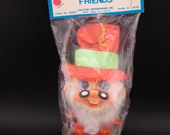 Vintage Christmas Yuletide Santa's Friends Pixie Elf in Package NOS Japan