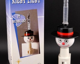 Vintage Christmas Snowman Winter Bubble Light in Box Roman, Inc