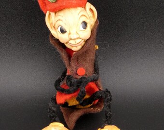 Vintage Early PenDelfin Brown and Red Pixie Bod Figurine RARE England