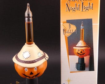 Vintage Halloween Scarecrow Bubble Light in Box Roman, Inc