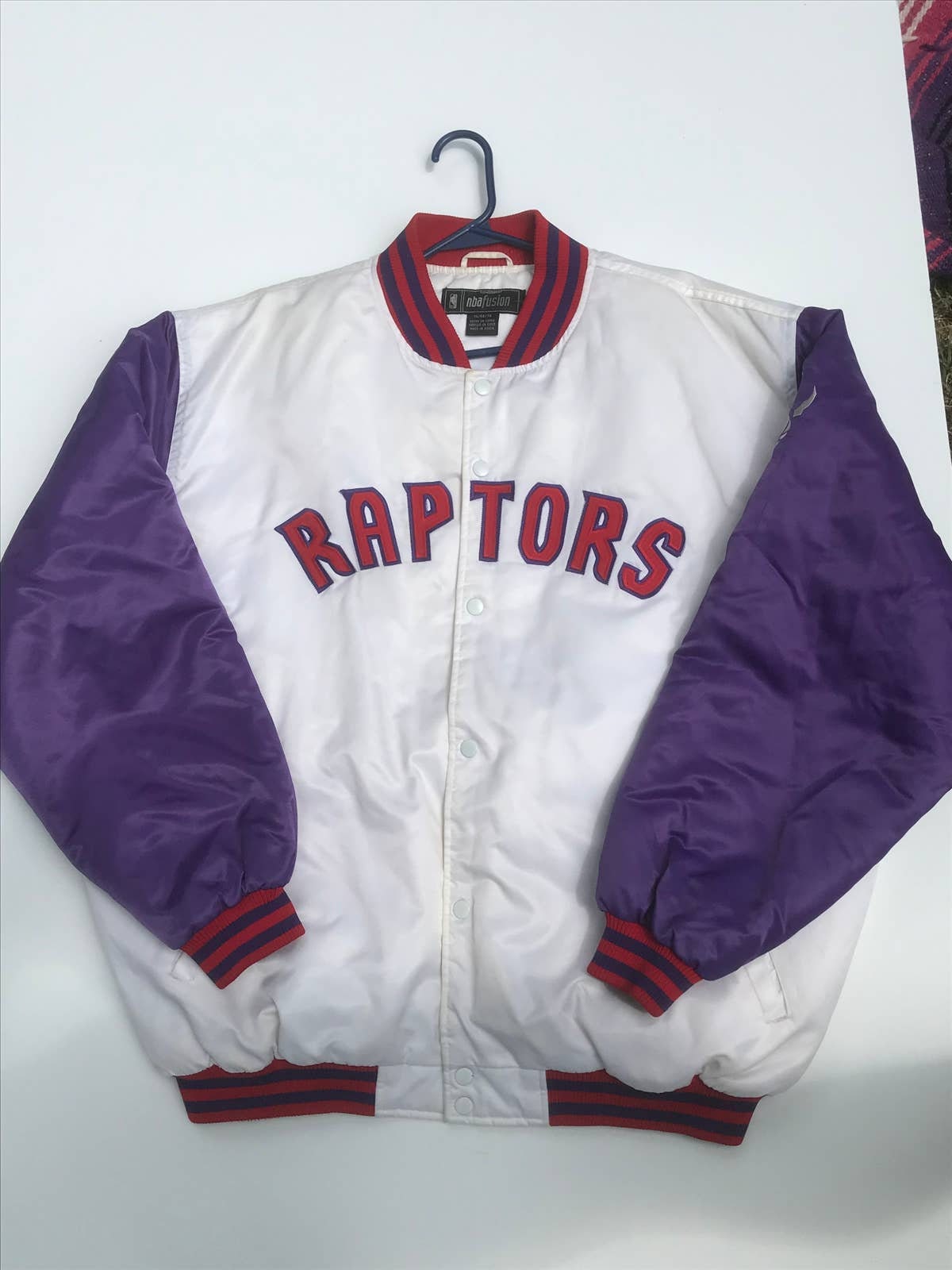 Vintage Toronto Raptors Jacket XL XXL Team NBA Starter Fusion 