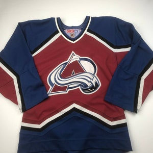 Youth Colorado Avalanche CCM Navy Retro Skate Pullover Hoodie