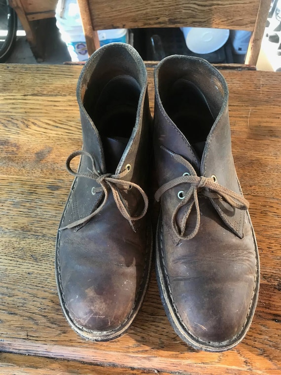 Vintage Clarks Desert Boots 7.5W Crepe Chukka Etsy