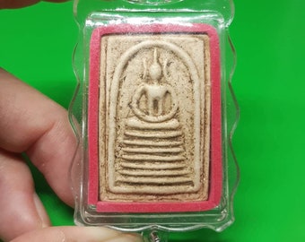 Mini 3 Color Phra Somdej Lp Toh Wat Rakang Antique Buddha Thai Amulet #64 