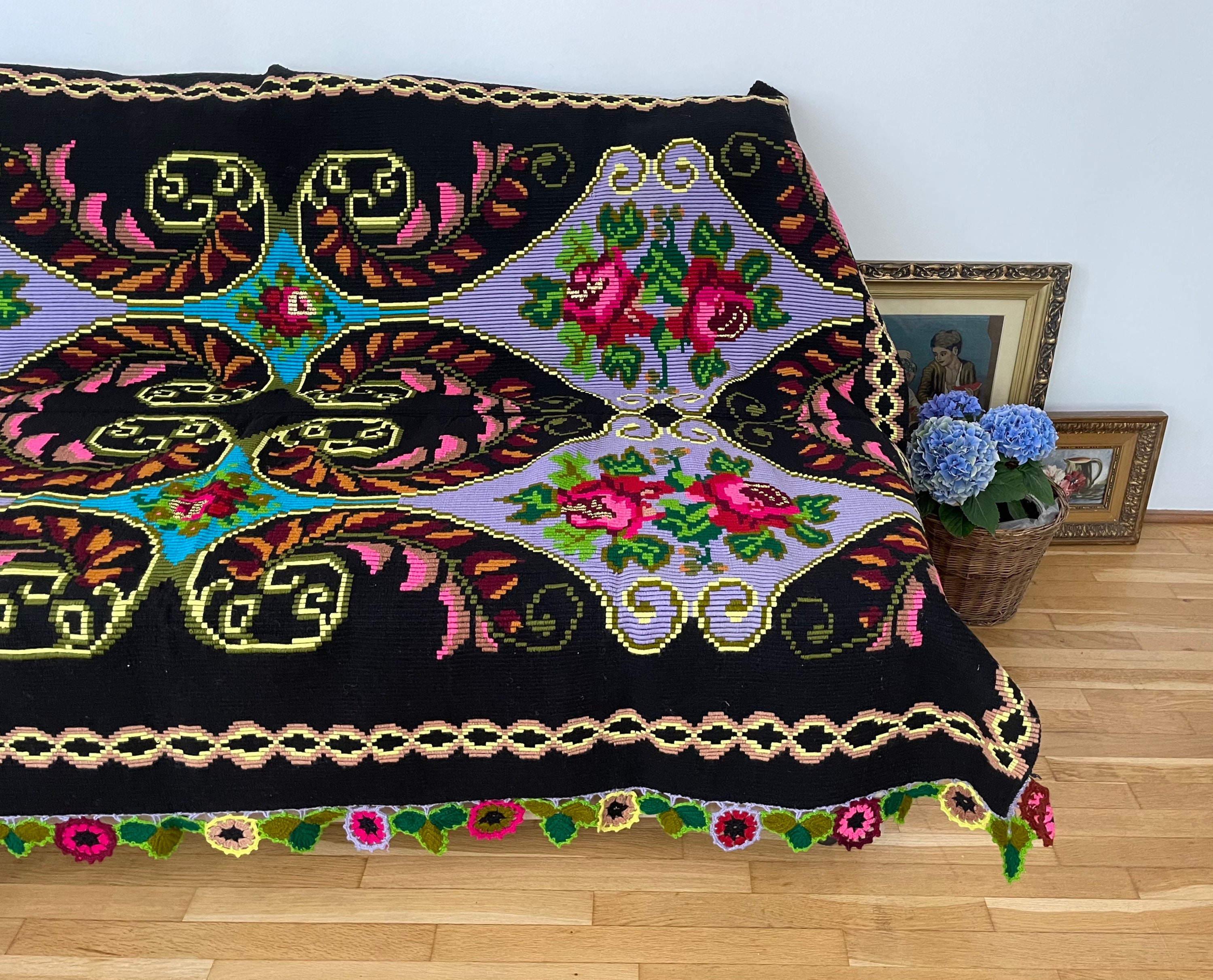 Vintage Crocheted Bedspread for sale Only 4 left at 70