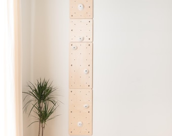 Modular Kids Climbing Wall Sets - S Size Wooden Indoor Panels with Holds