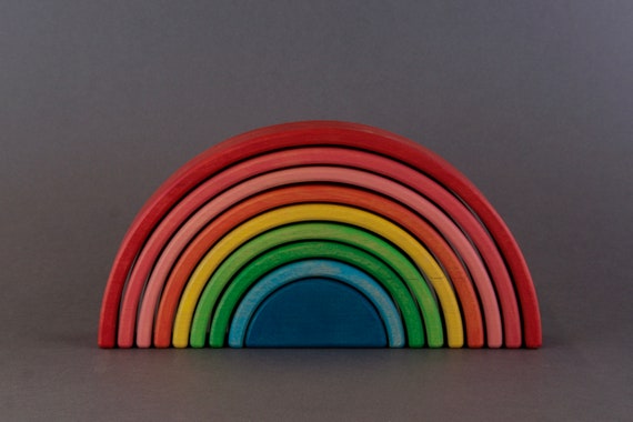 rainbow stacker montessori