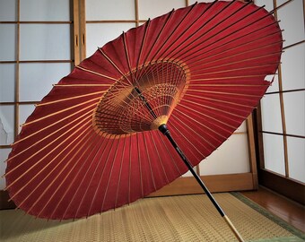 Noren Sakura Bangasa pattern Cherryblossom Umbrella hanging door curtain Pink 85x150cm Made in japan