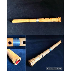 Flûte verticale Shakuhachi en bois avec 5 trous, instruments de
