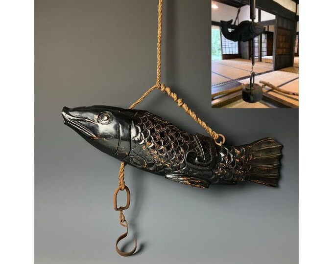 Vintage Wooden Fish Sculpture From Japan Koi Fish Fish Wood Carving