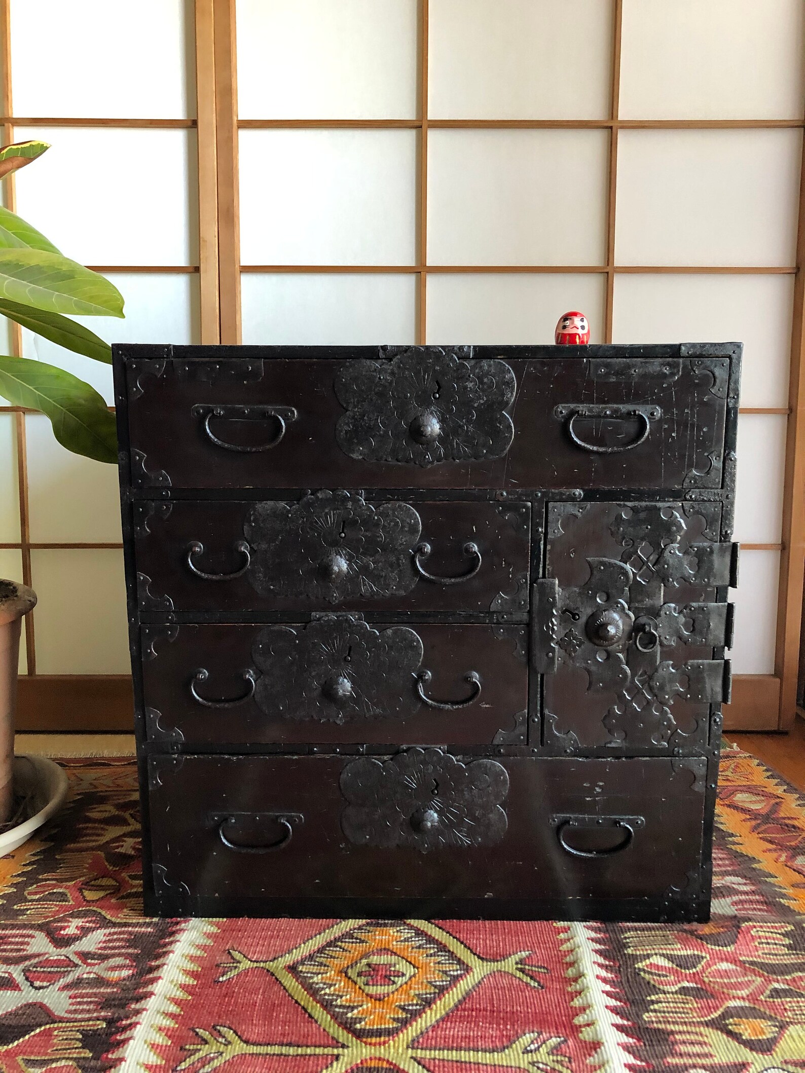 Antique Japanese Furniture Wood Isho Dansu Shonai Etsy