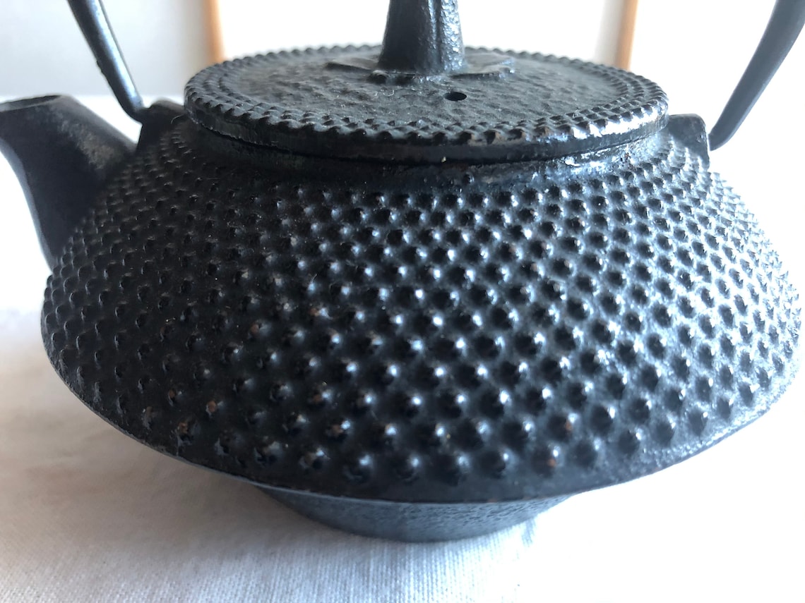 Japanese Vintage Cast Iron Teapot Genuine Nanbu Tetsubin 300ml Etsy