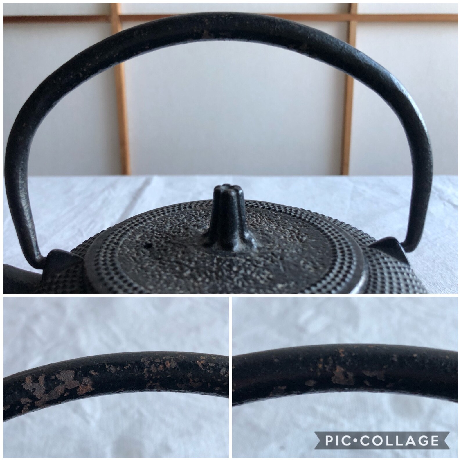 Japanese Vintage Cast Iron Teapot genuine Nanbu Tetsubin 600ml Etsy