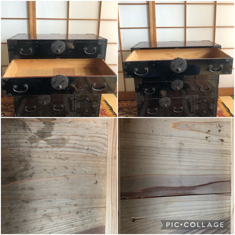Antique Japanese Furniture Wood Isho Dansu Shonai Etsy