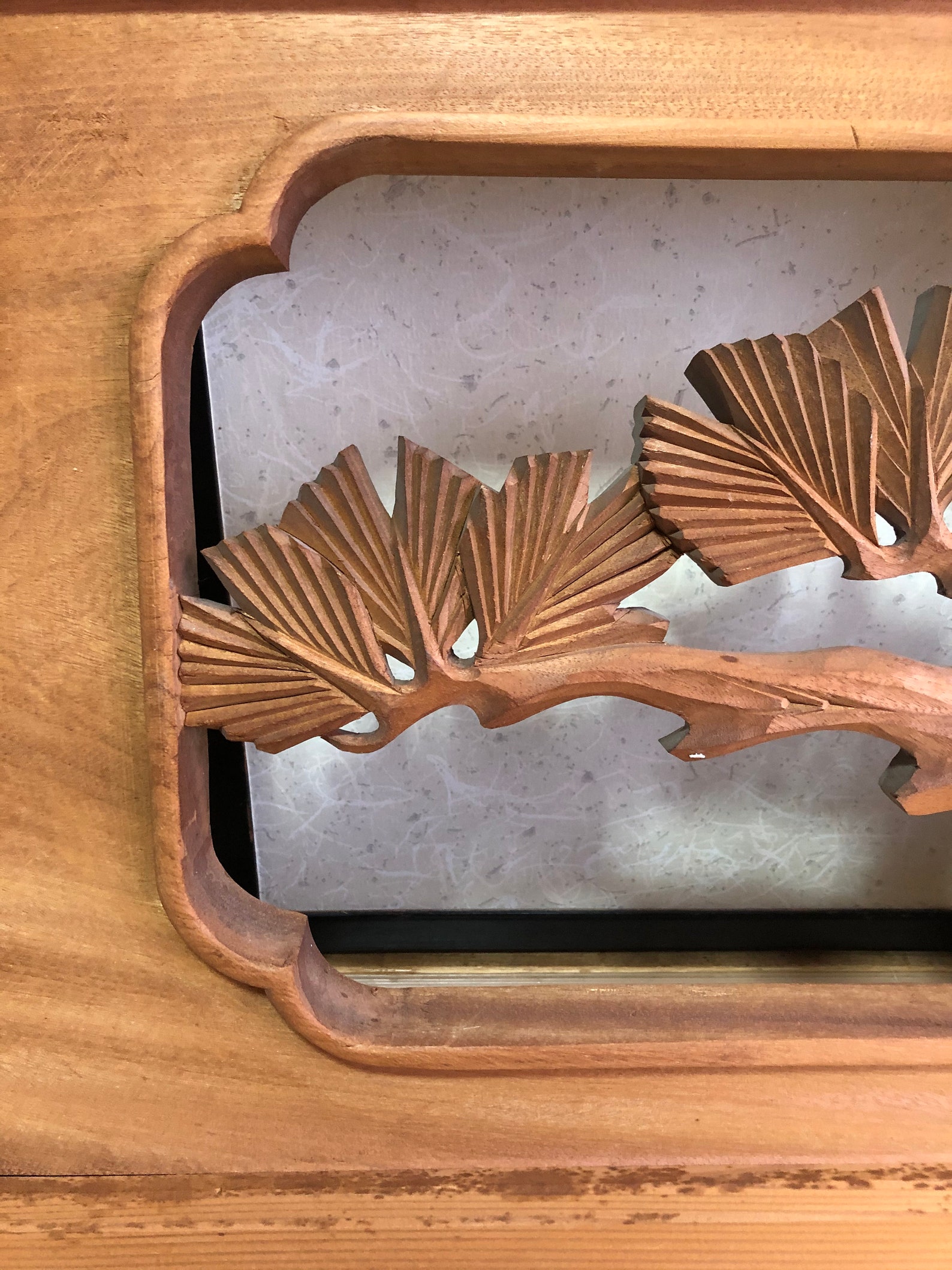 Antique Japanese Wooden Carving Interior Decorative Wood art Etsy