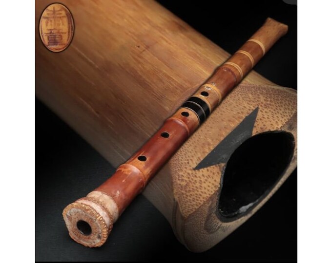 SHAKUHACHI Japanese Traditional Bamboo Flute Made in Japan L.22inch