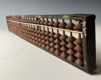 Handmade Japanese Soroban Abacus – vintage Wooden Calculator